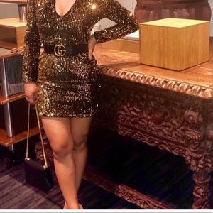 hot Miami style Sequins  Dress